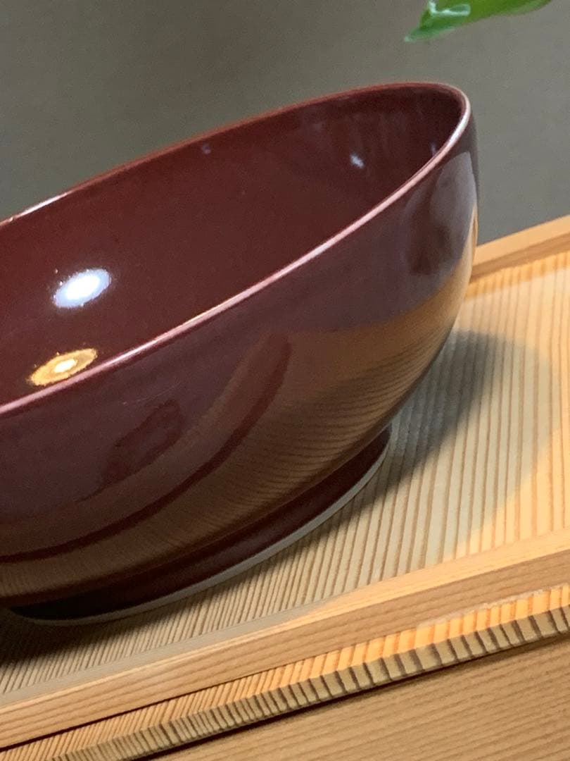北村和善 辰砂 菓子鉢｜茶席に映える深紅｜共箱・共布・御室焼き　仁清焼き