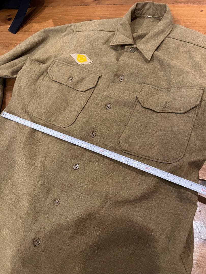 ヴィンテージ40s wool field shirt マチ付き