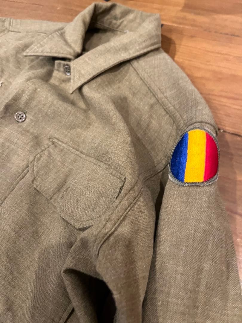 ヴィンテージ40s wool field shirt マチ付き