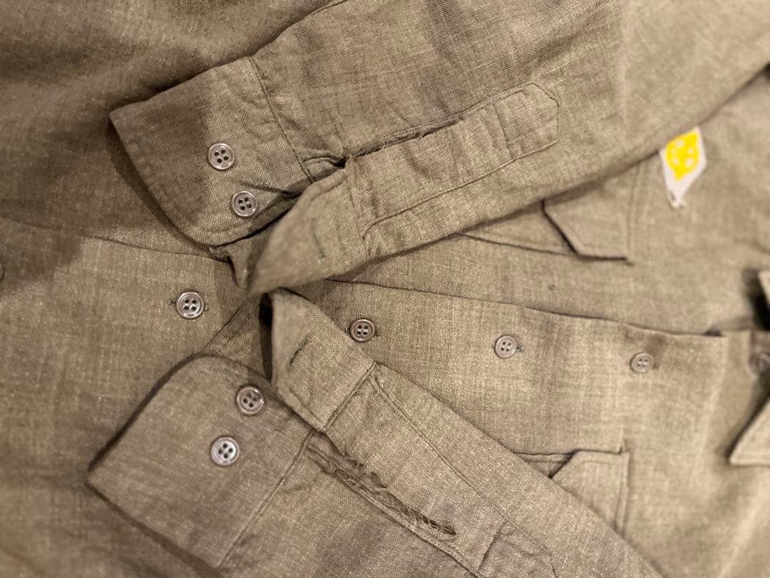 ヴィンテージ40s wool field shirt マチ付き