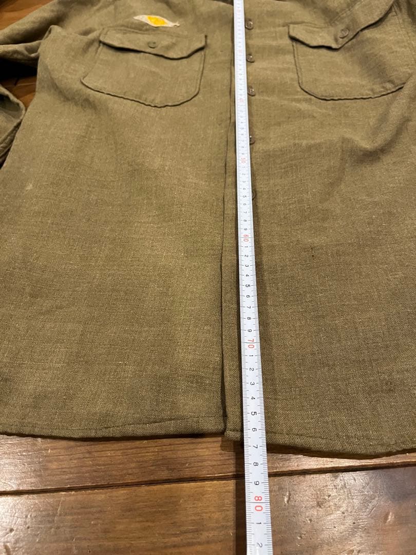 ヴィンテージ40s wool field shirt マチ付き