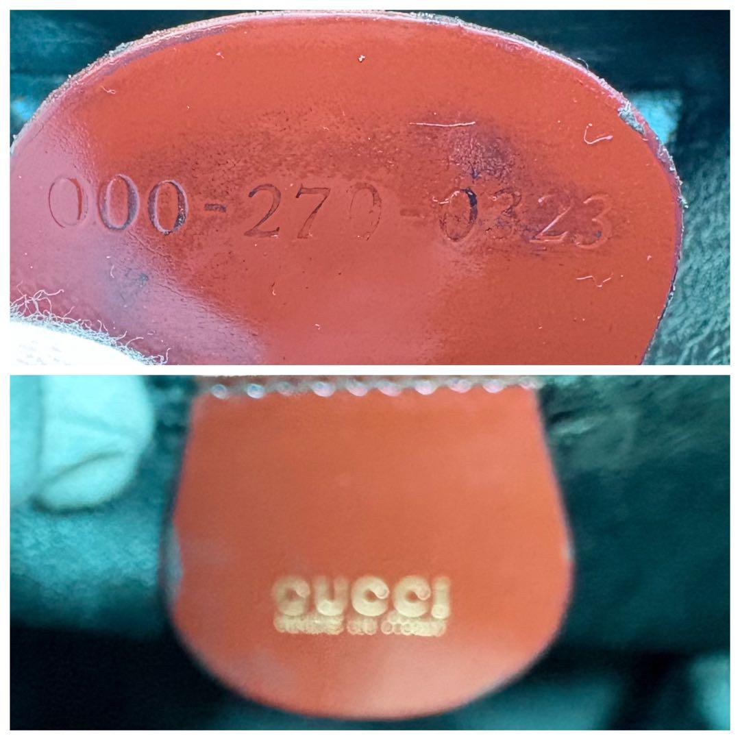 極美品グッチ2wayショルダーバニティバッグ　バンブーエナメルパテントレザー