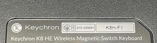 Keychron K8 HE ワイヤレスキーボード　USレイアウト US配列