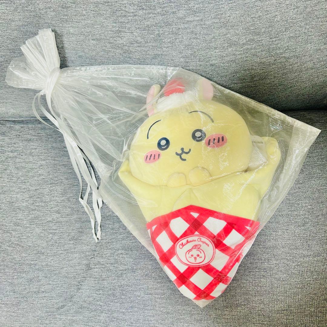 中古2点まとめ売り　ちいかわ　うさぎ　クレープくじA賞　ビーズクッションテーブル