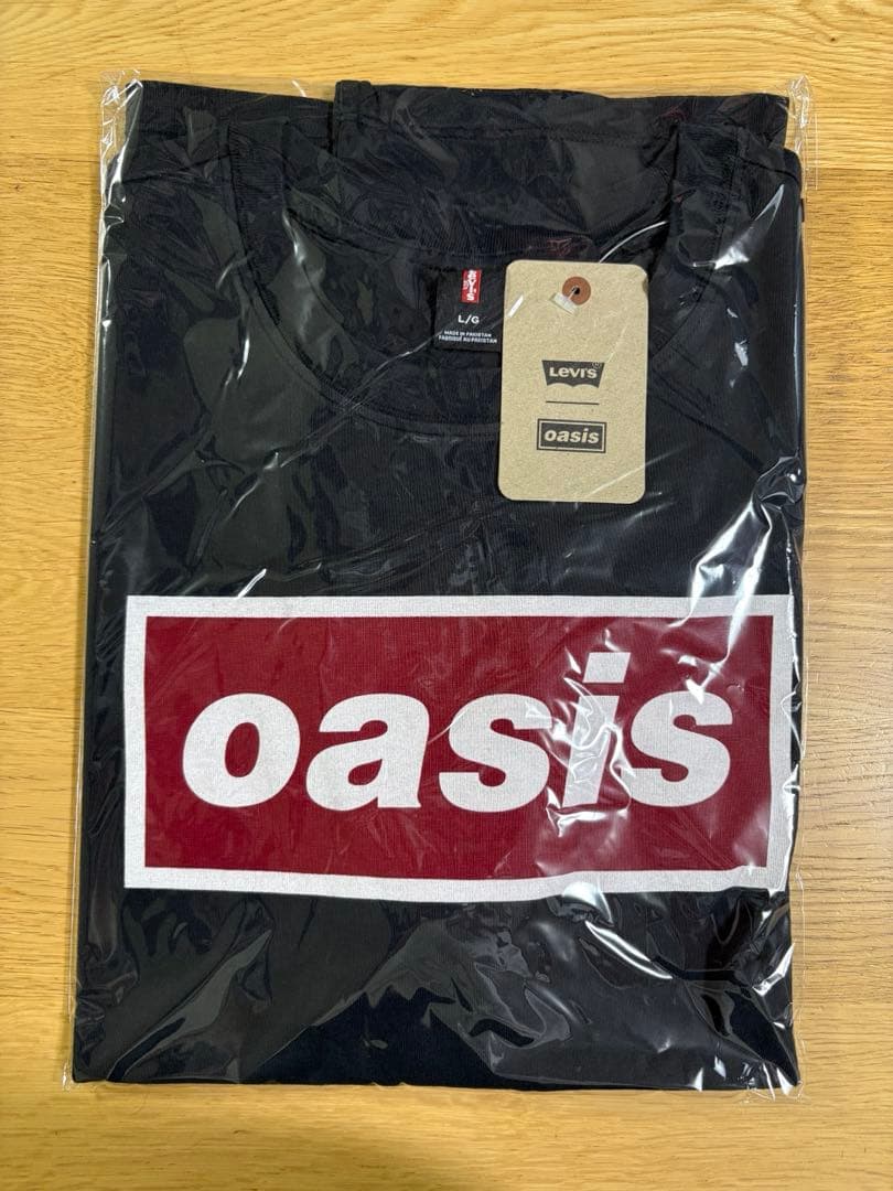 【希少】リーバイス　オアシス　Tシャツ ブラック　メンズL 新品未使用