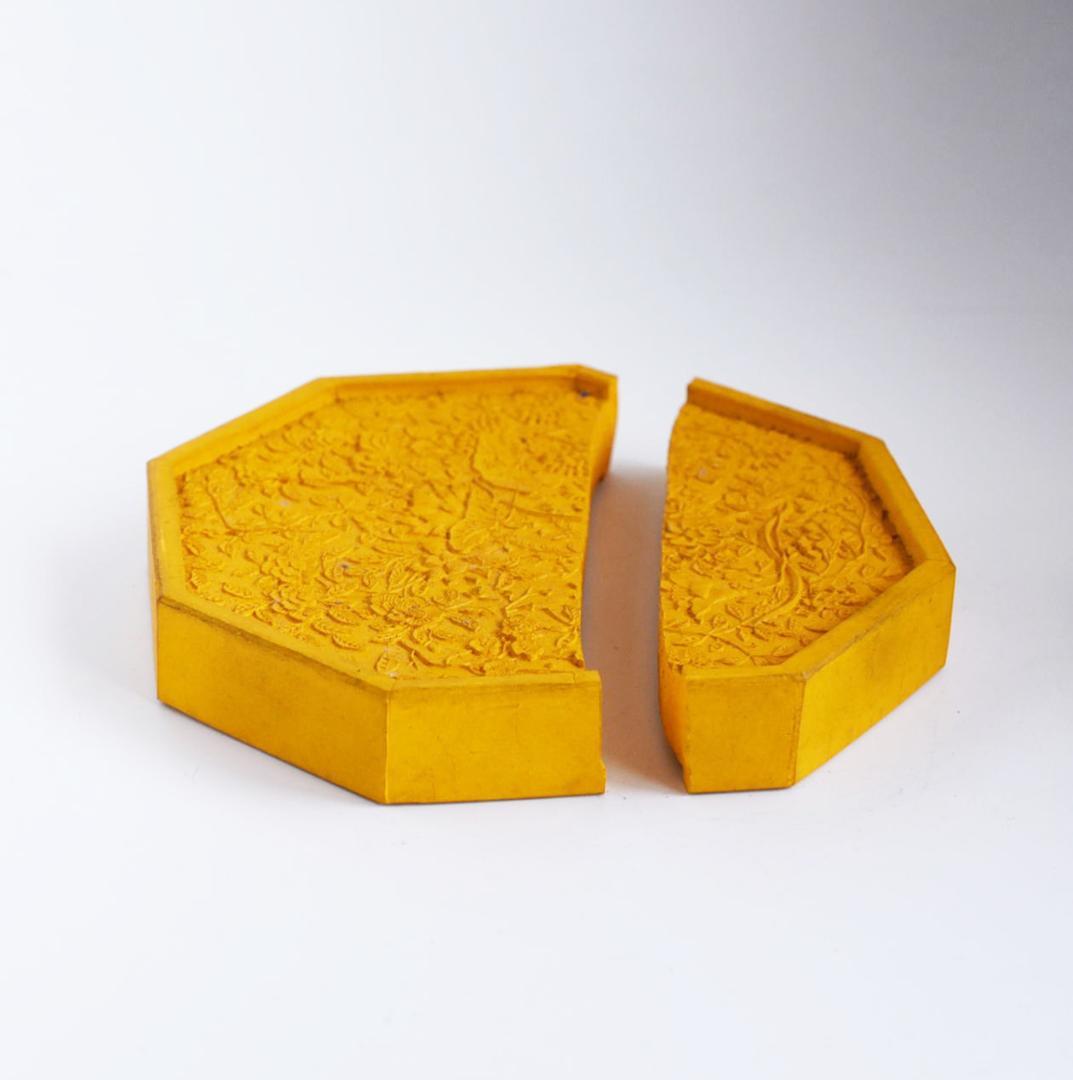 大型彩墨 4点約2.5kg 古墨 文房四宝 曹素功 山水清音 中国古墨