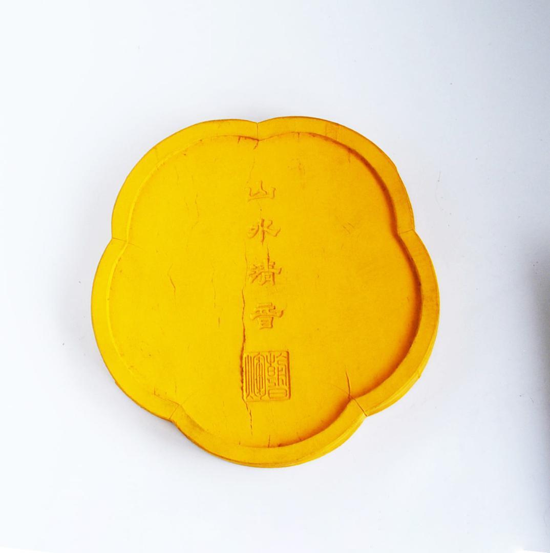 大型彩墨 4点約2.5kg 古墨 文房四宝 曹素功 山水清音 中国古墨