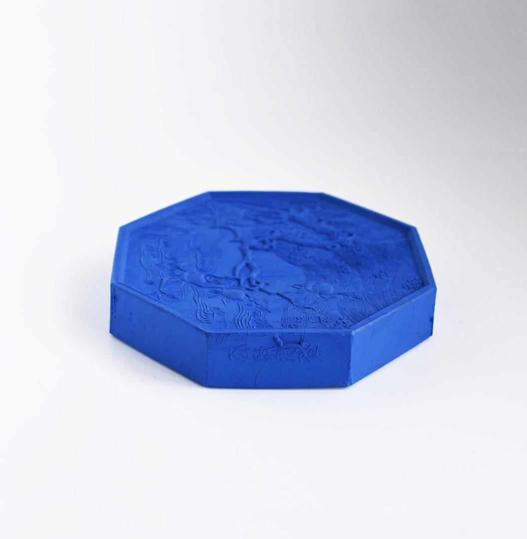 大型彩墨 4点約2.5kg 古墨 文房四宝 曹素功 山水清音 中国古墨