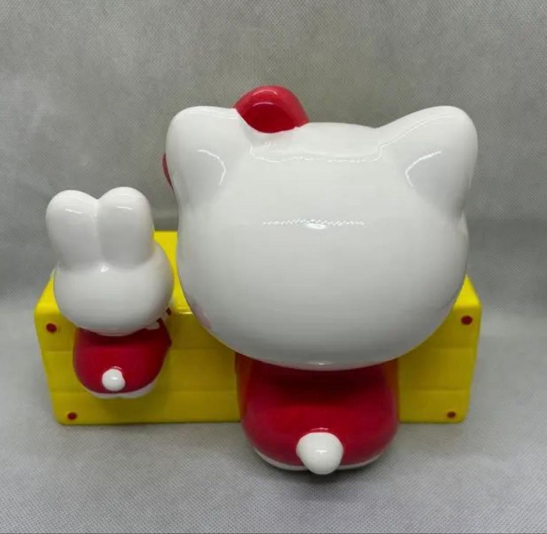 希少　1999年製　サンリオ ハローキティ 陶器 XL 貯金箱　17✖️21cm