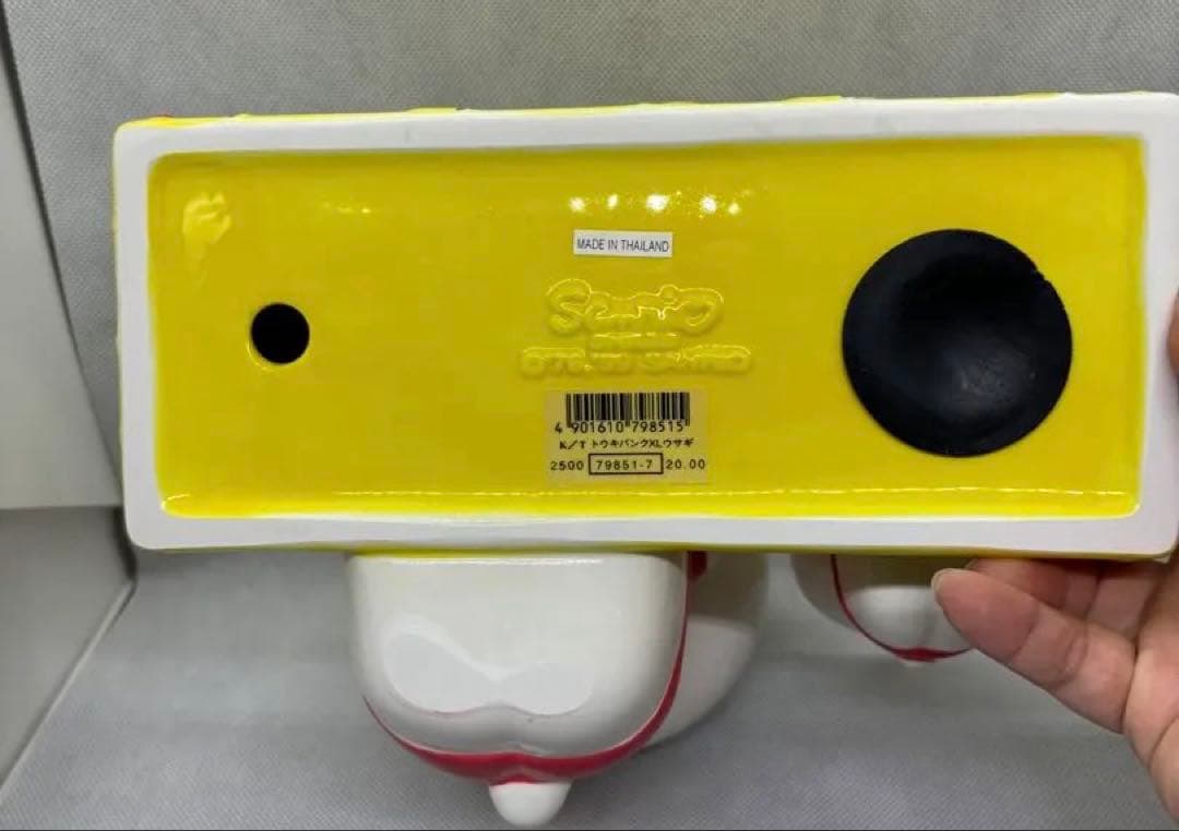 希少　1999年製　サンリオ ハローキティ 陶器 XL 貯金箱　17✖️21cm