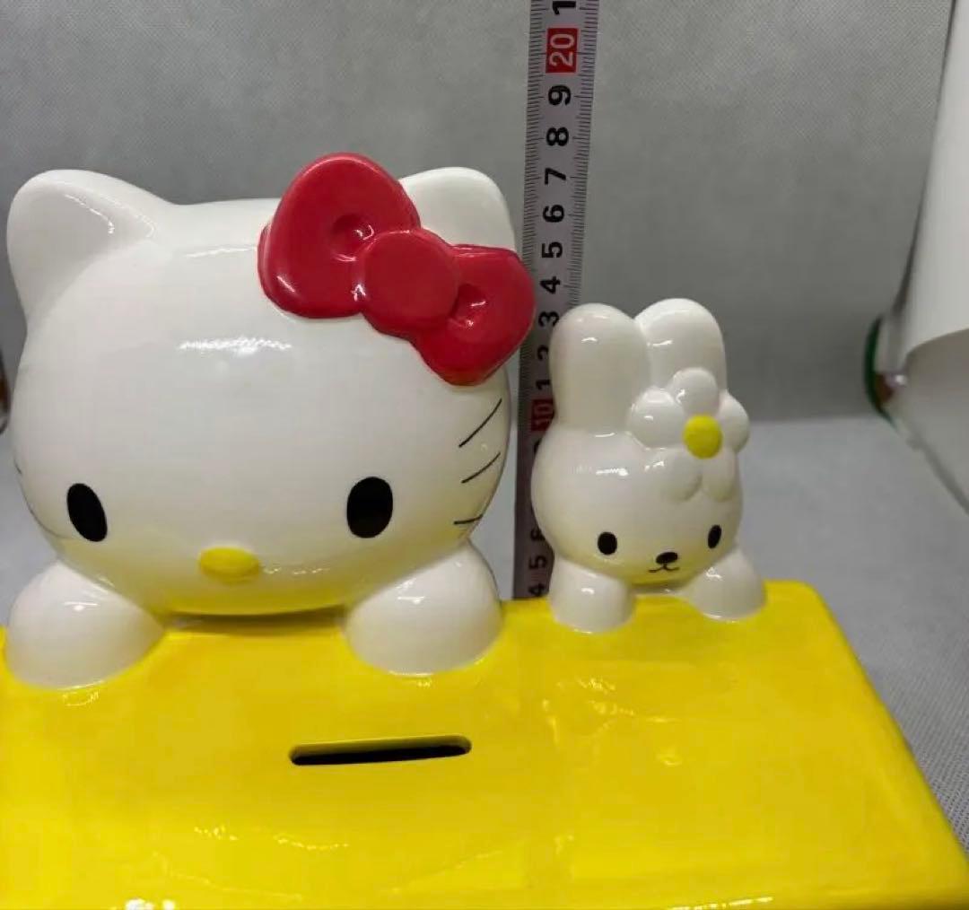 希少　1999年製　サンリオ ハローキティ 陶器 XL 貯金箱　17✖️21cm