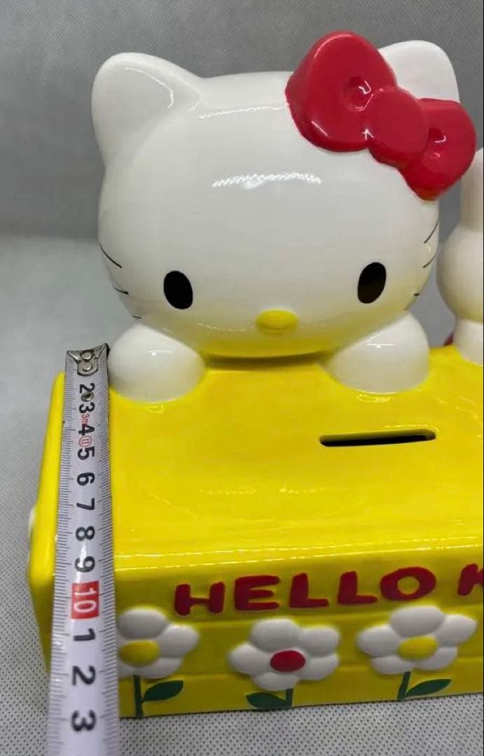 希少　1999年製　サンリオ ハローキティ 陶器 XL 貯金箱　17✖️21cm