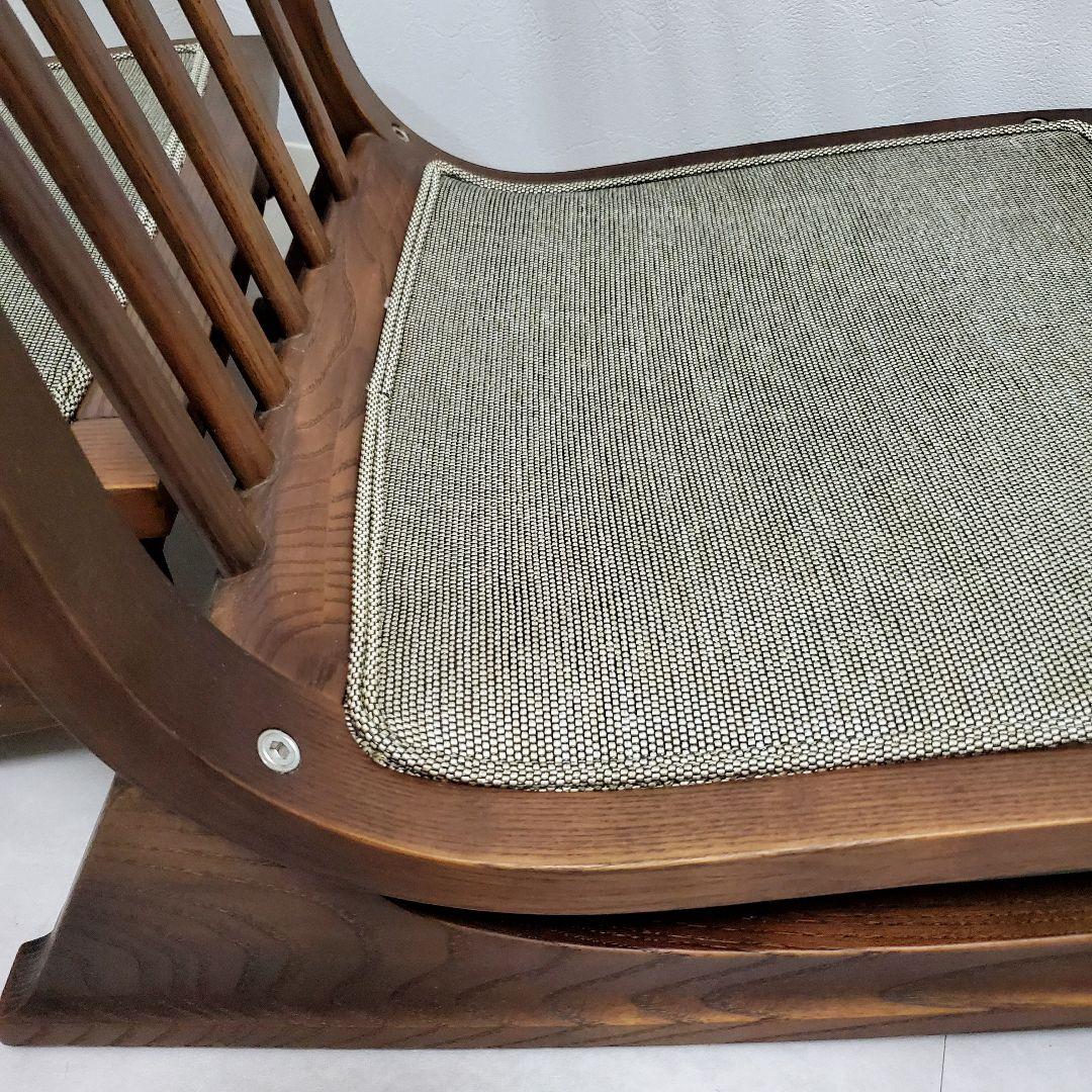 【廃盤・極美品】カリモク ロッキング座椅子 木組 2脚セット CN5057-K