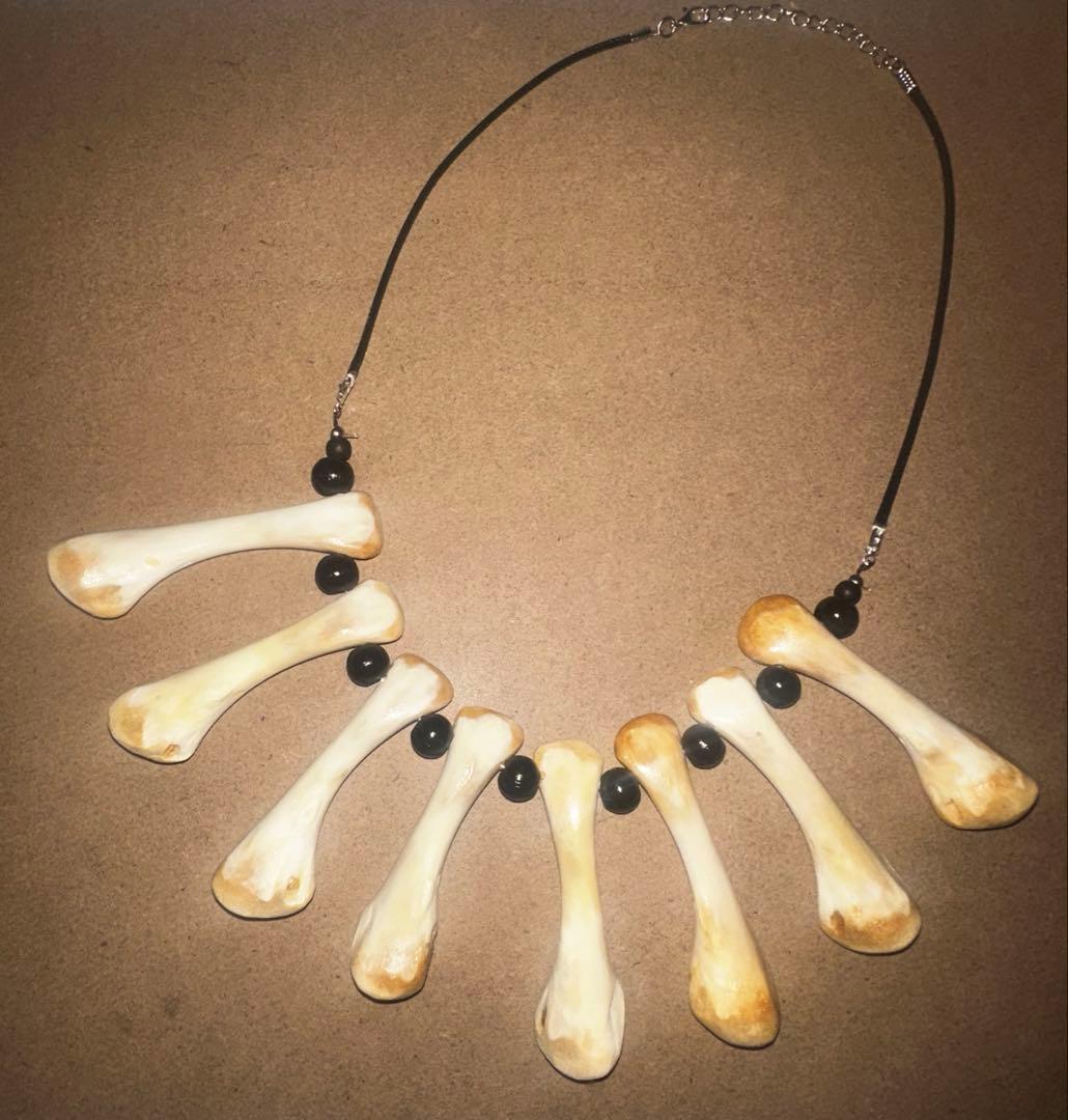 【リアルBone:Necklace＝ハンドメイド製】