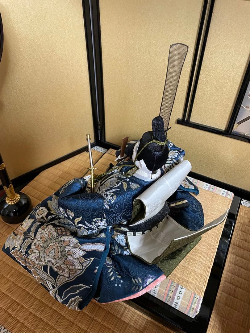 値下　豪華なひな人形親王飾り②京都西陣 お雛様 雛人形フルセットサイズ大120㎝