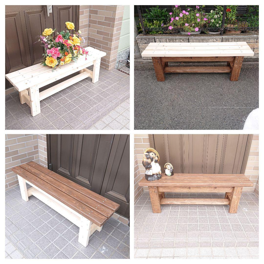 ベンチ　アンティーク調　木製　１２０cmタイプ　丈夫　多目的　踏み台　椅子 屋外