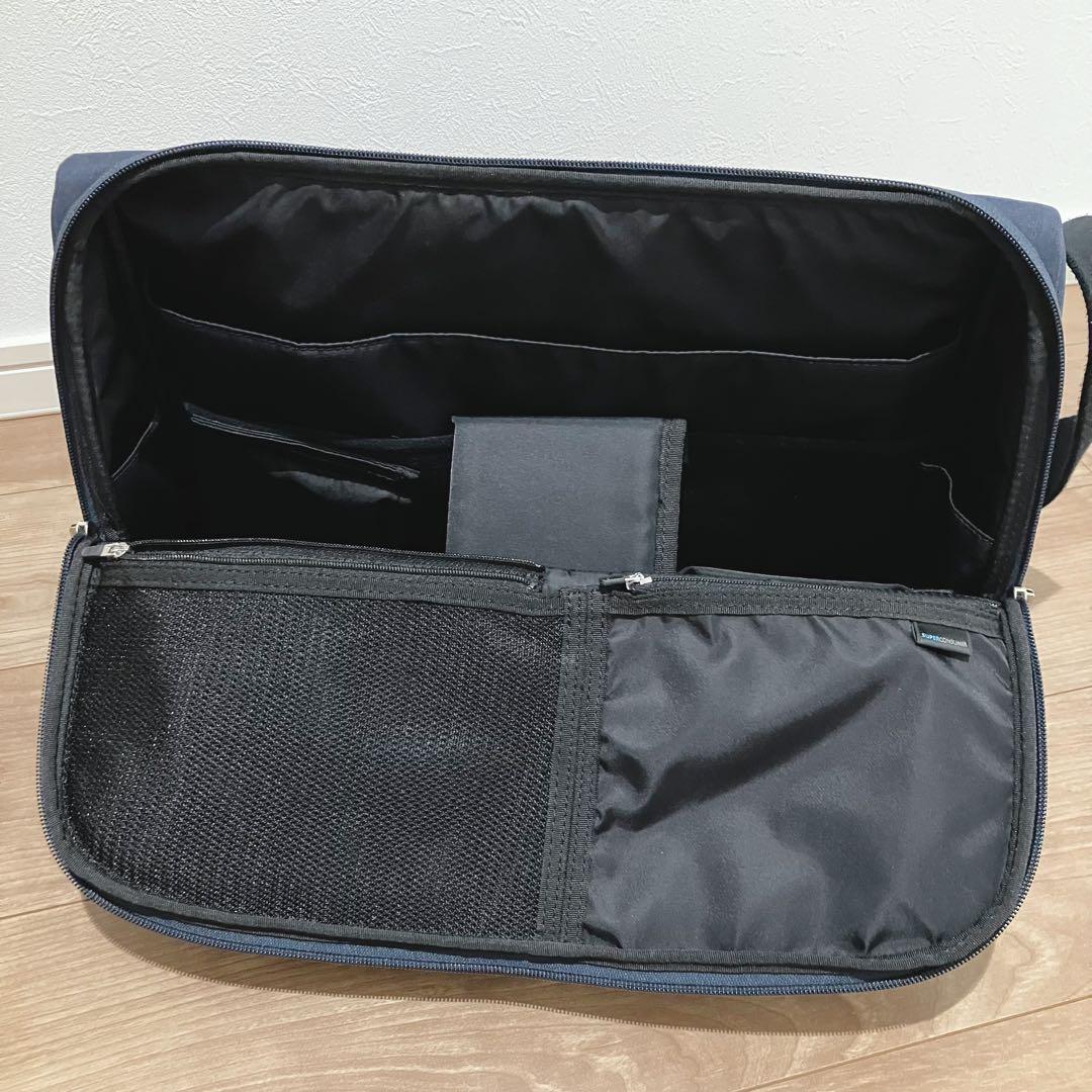 【極美品】SUPERCONSUMER ひらくPCバッグ ネイビー