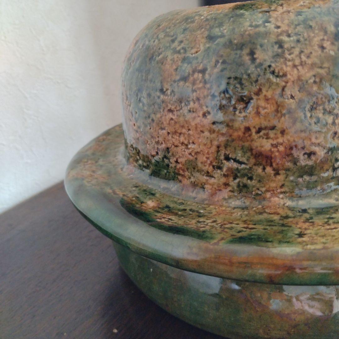 雲井窯　未使用　織部叩き　3合 中川一辺陶