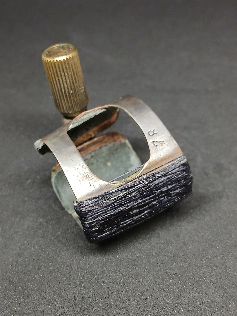 ソプラノサックス　リガチャー　ナガマツ　銅製銀メッキ