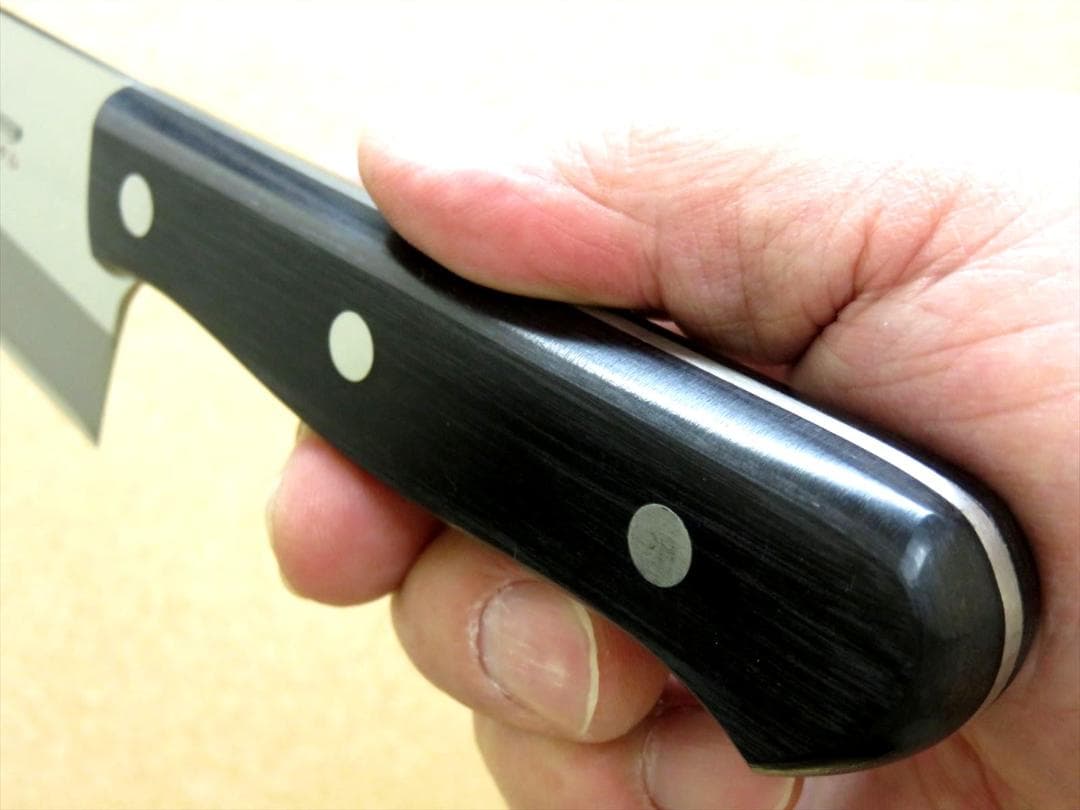 関の刃物 スジ牛刀 200mm クロムモリブデン 肉切り 両刃 万能包丁 洋包丁