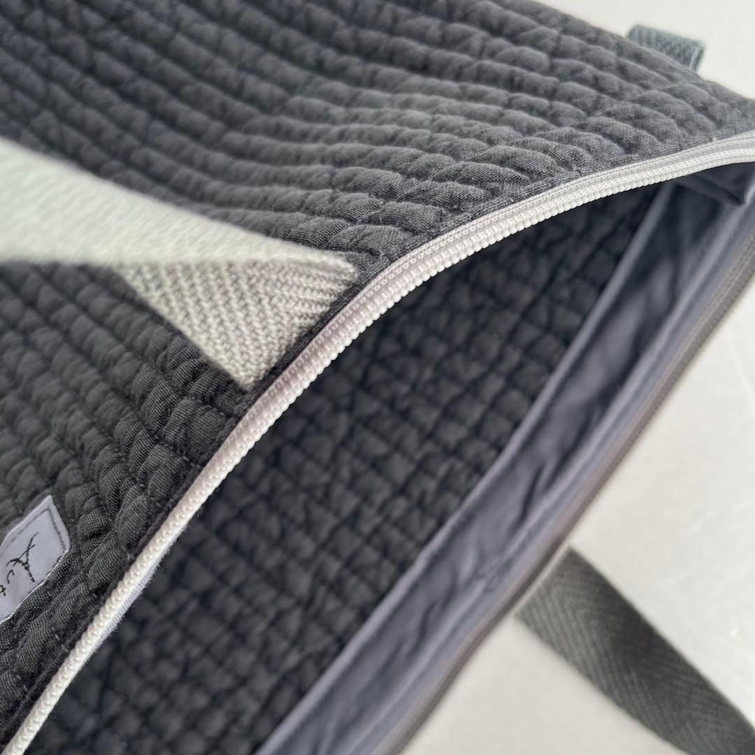 ヌビ　月星/濃いグレー　トートバック　バックインポーチ　ヌビバック　イブルバック