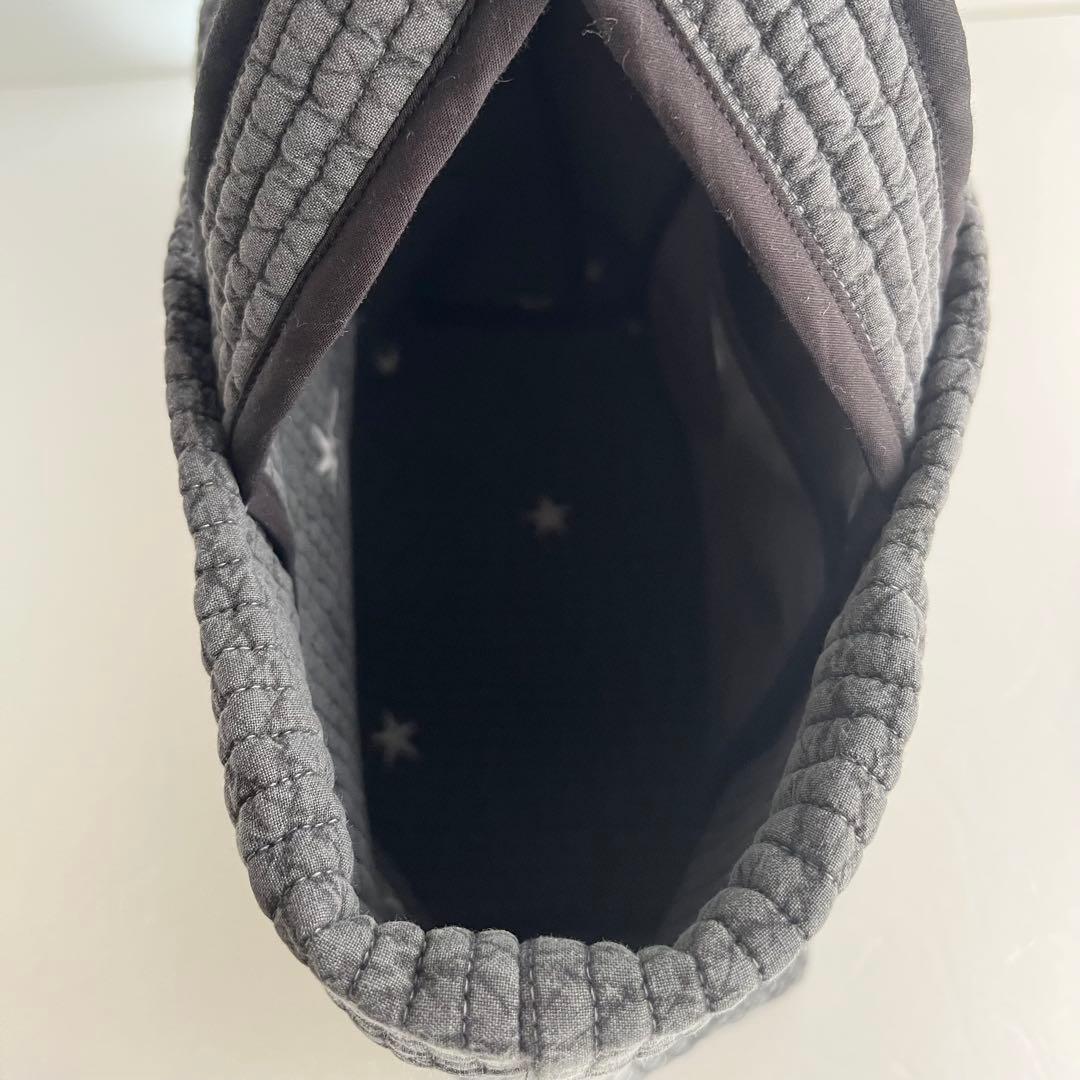 ヌビ　月星/濃いグレー　トートバック　バックインポーチ　ヌビバック　イブルバック