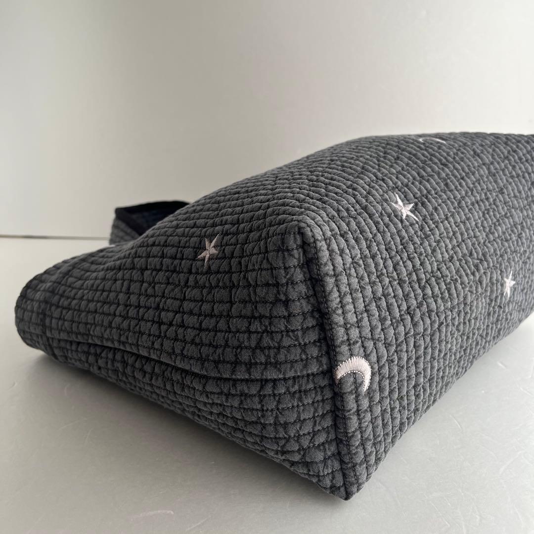 ヌビ　月星/濃いグレー　トートバック　バックインポーチ　ヌビバック　イブルバック