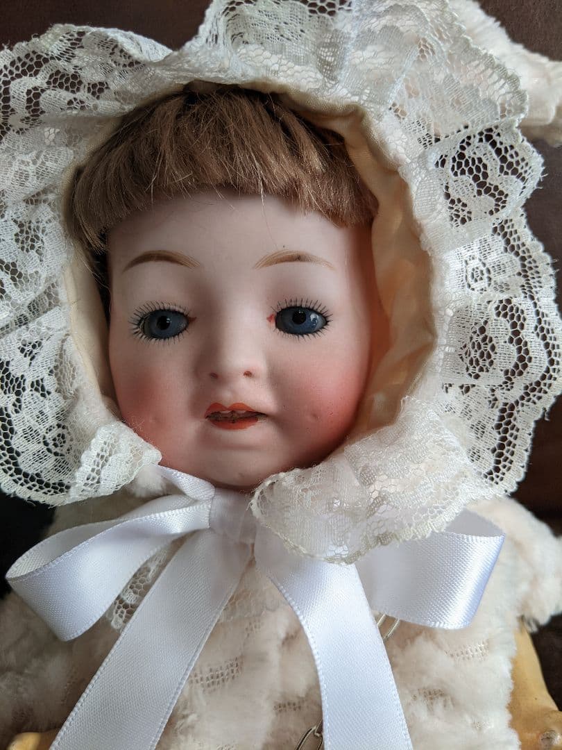 アンティーク和製ビスクドール　モリムラベビー　　可愛いウサギちゃん