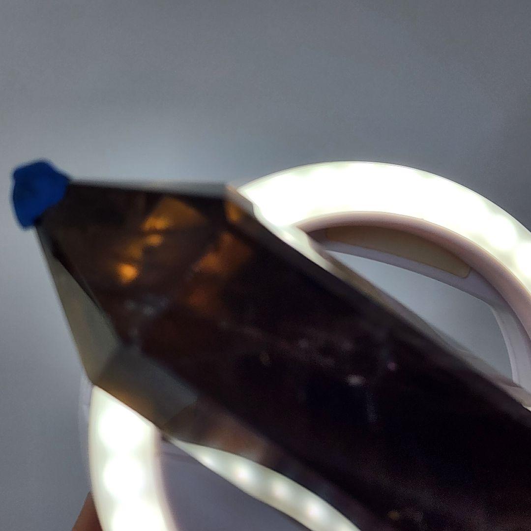 ①【高波動】モリンオ天然石タワー 約26cm！台座付き／浄化・空間調整に◎