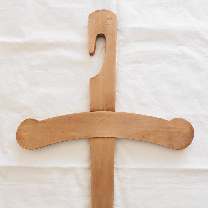 北欧 アンティーク木製クロスハンガー