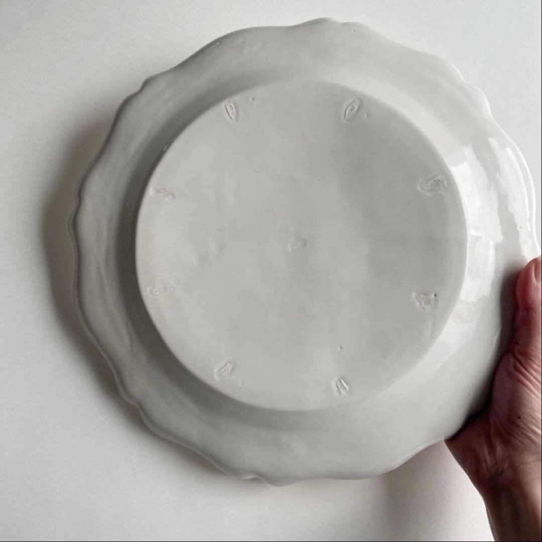 河合竜彦　レリーフプレート大皿　28cm