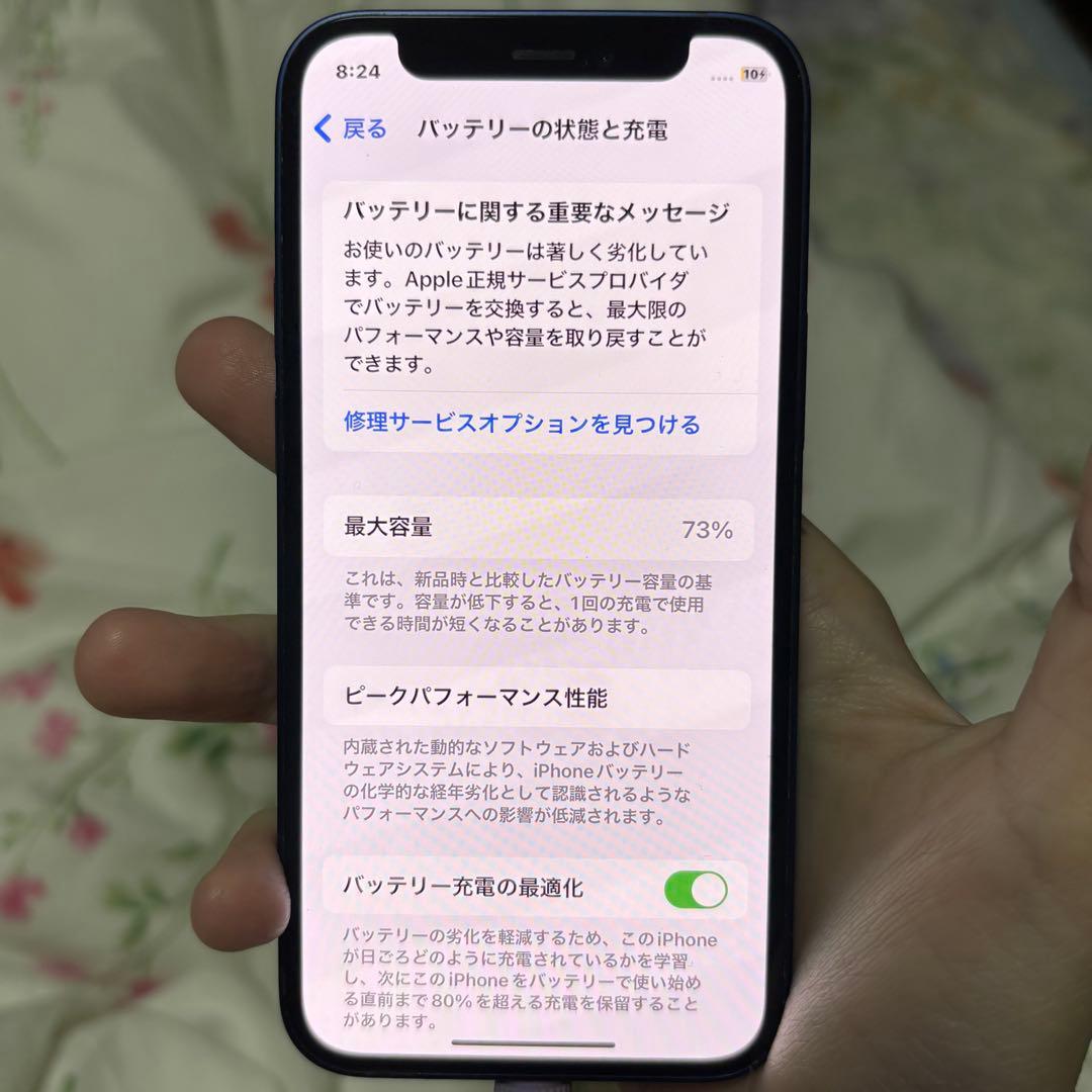 iPhone12mini ブルー 128GB 利用制限確認OK IMEI記載