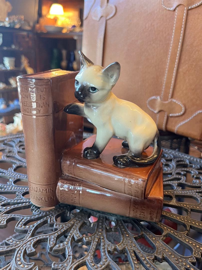 猫ちゃん　ブックエンド