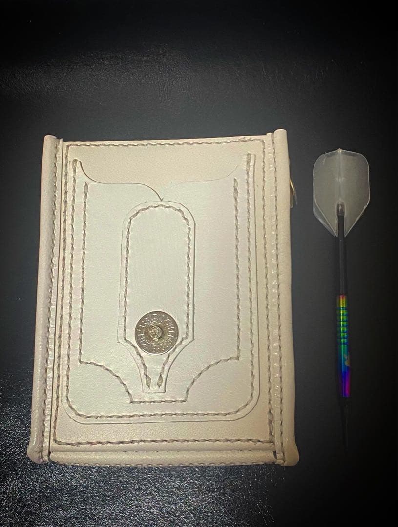 【レザーハンドメイド_全て手縫い】ドロップインダーツケースNo.72