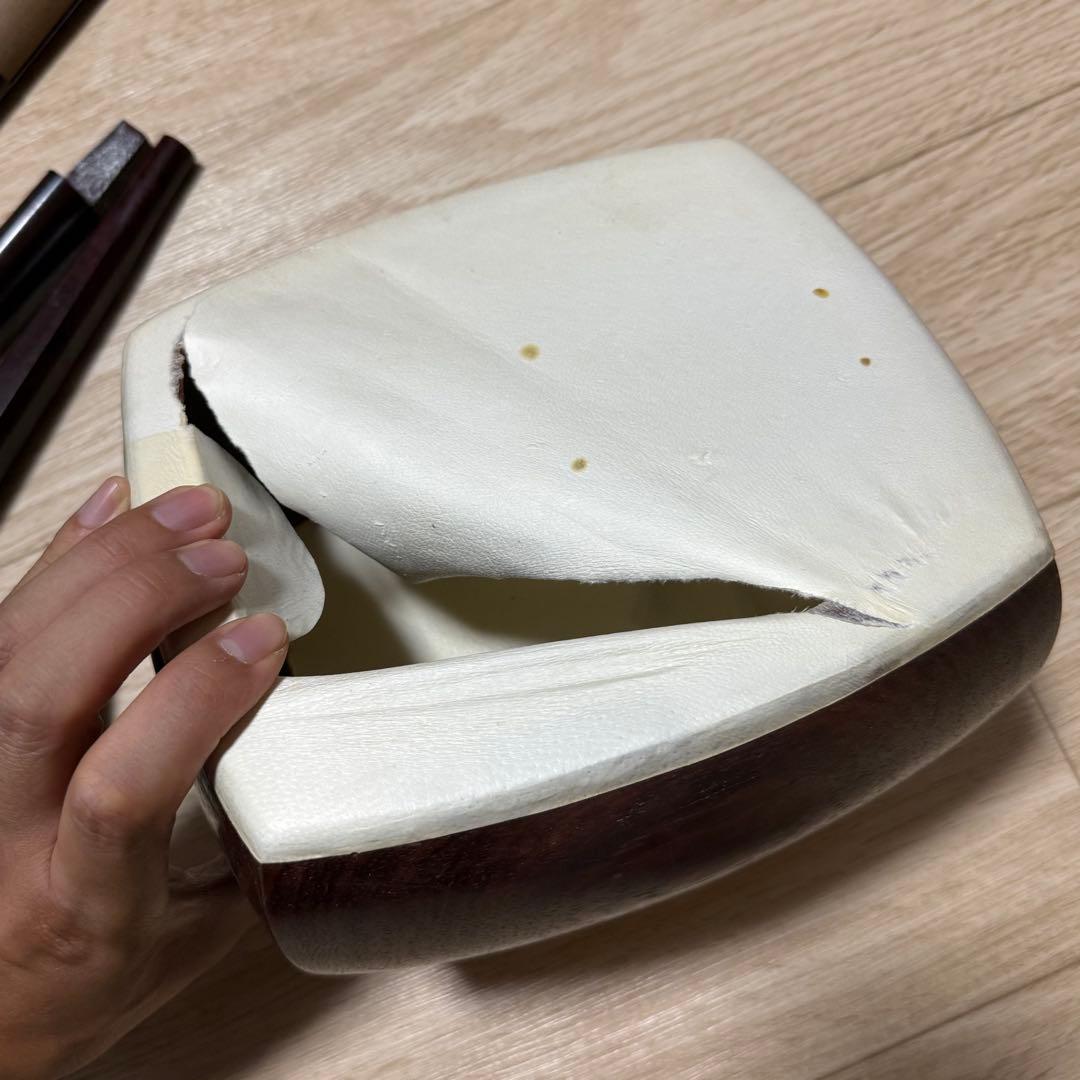 三味線　バチ　三絃駒　ハードケース 　和楽器