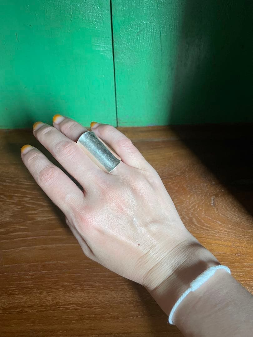 カレンシルバー リング （シンプル大）フリーサイズ　13号〜17号あり