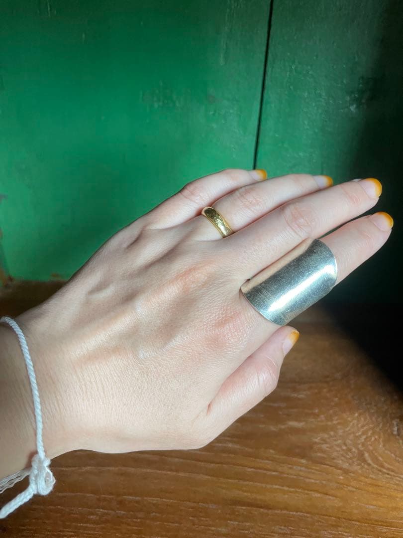 カレンシルバー リング （シンプル大）フリーサイズ　13号〜17号あり