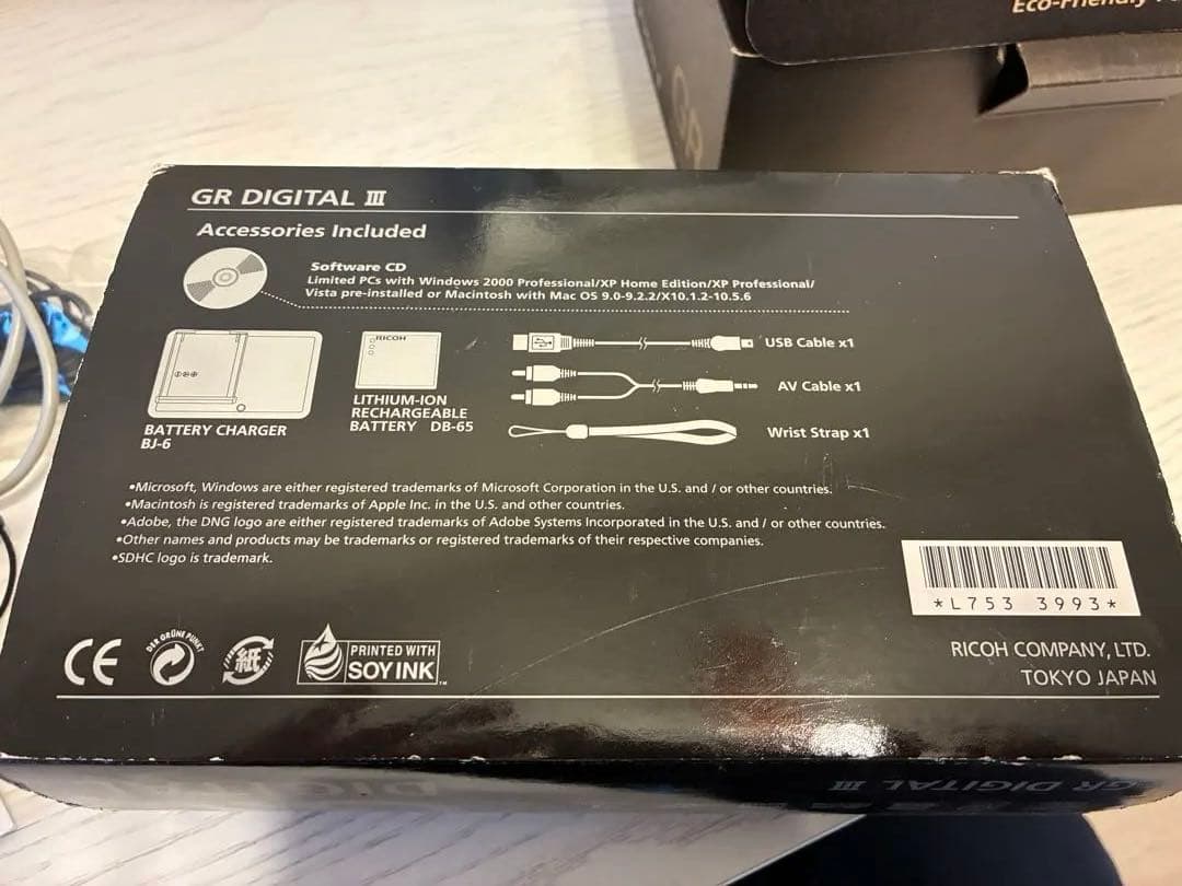 【美品】RICOH GR DIGITAL III(3) ショット数1535回