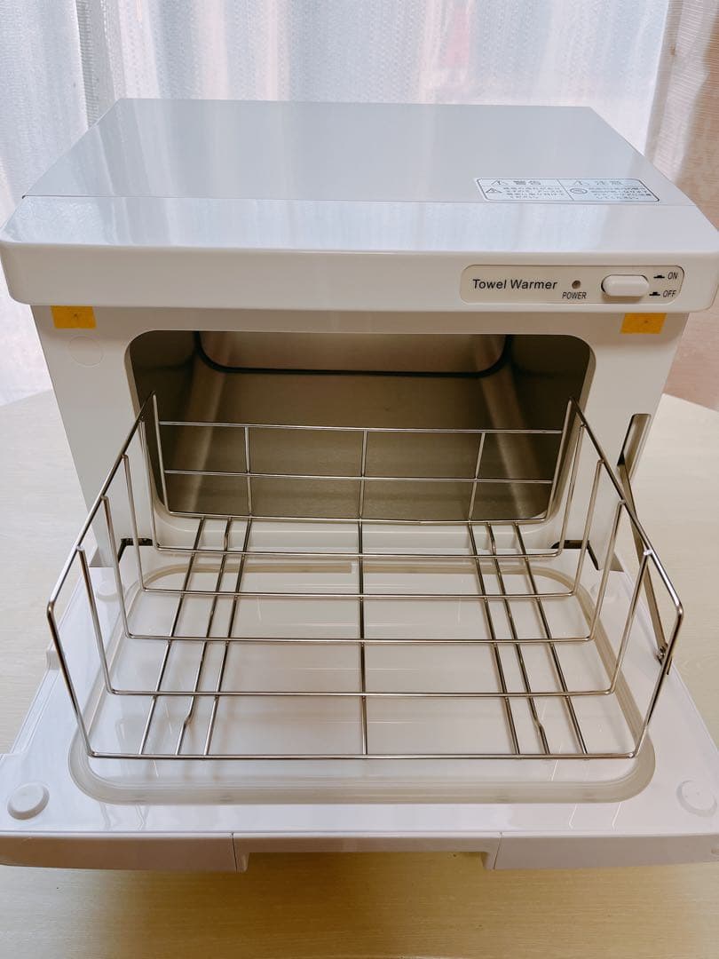 【美品】タオルウォーマー K (前開き）Sサイズ 7.5L ホワイト