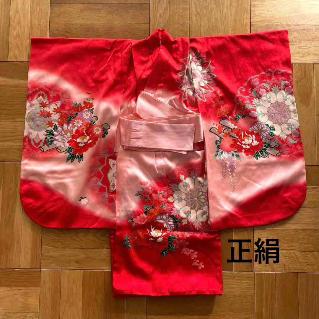 最終価格！　七五三　3歳　正絹　襦袢 着物