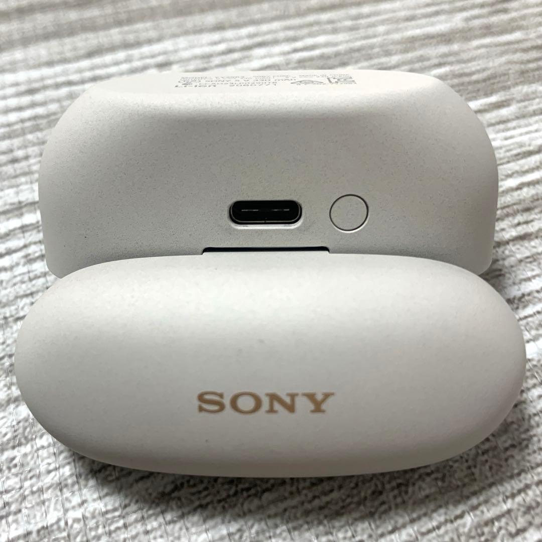 【美品】SONY WF-1000XM5プラチナシルバー　ワイヤレスイヤホンケース