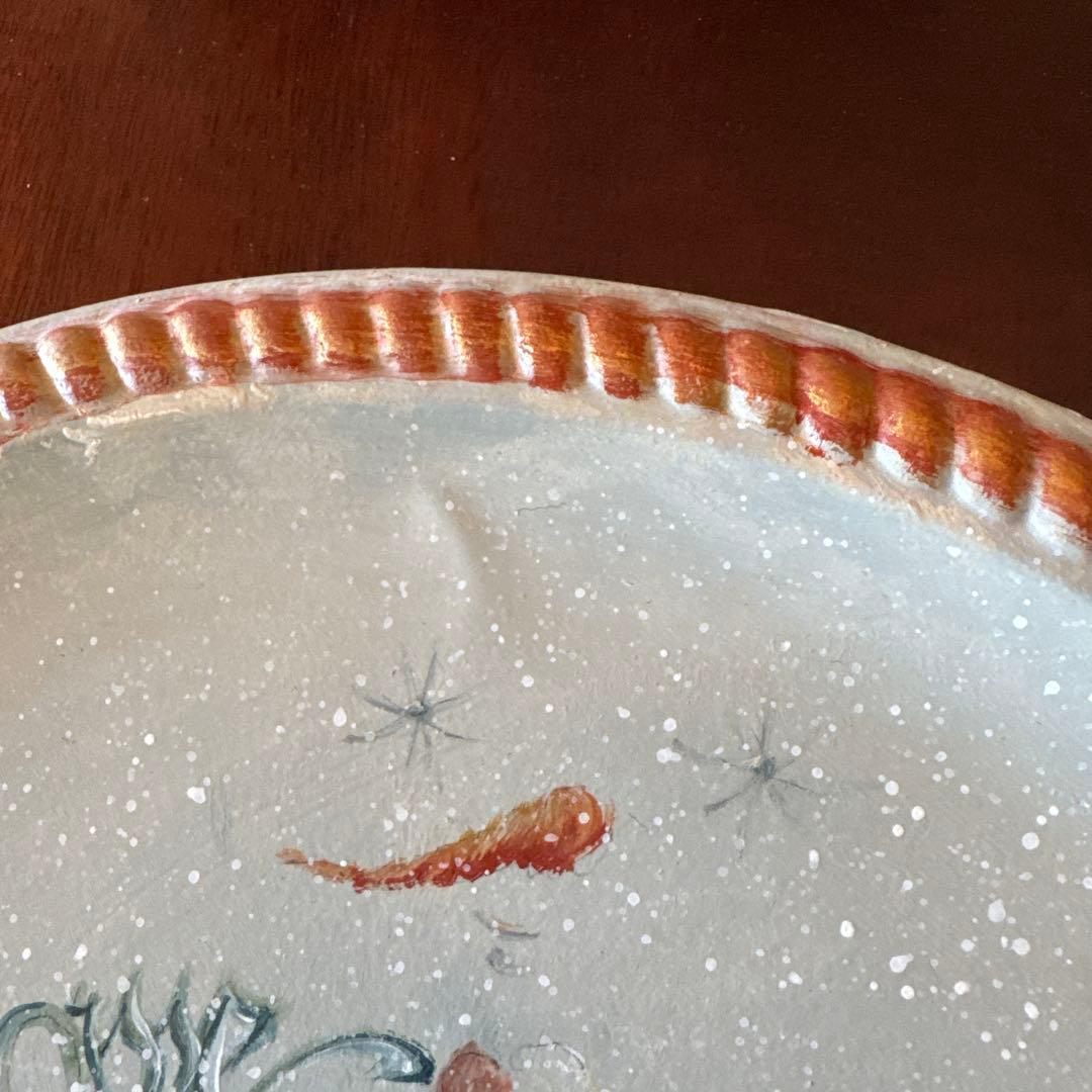 トールペイントJo Sonja(ジョソーニア)デザイン 雪ダルマのティンプレート