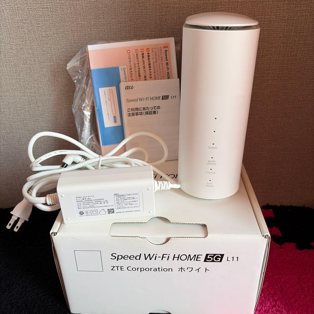 Speed Wi-Fi  5G L11 ZTE ホワイト