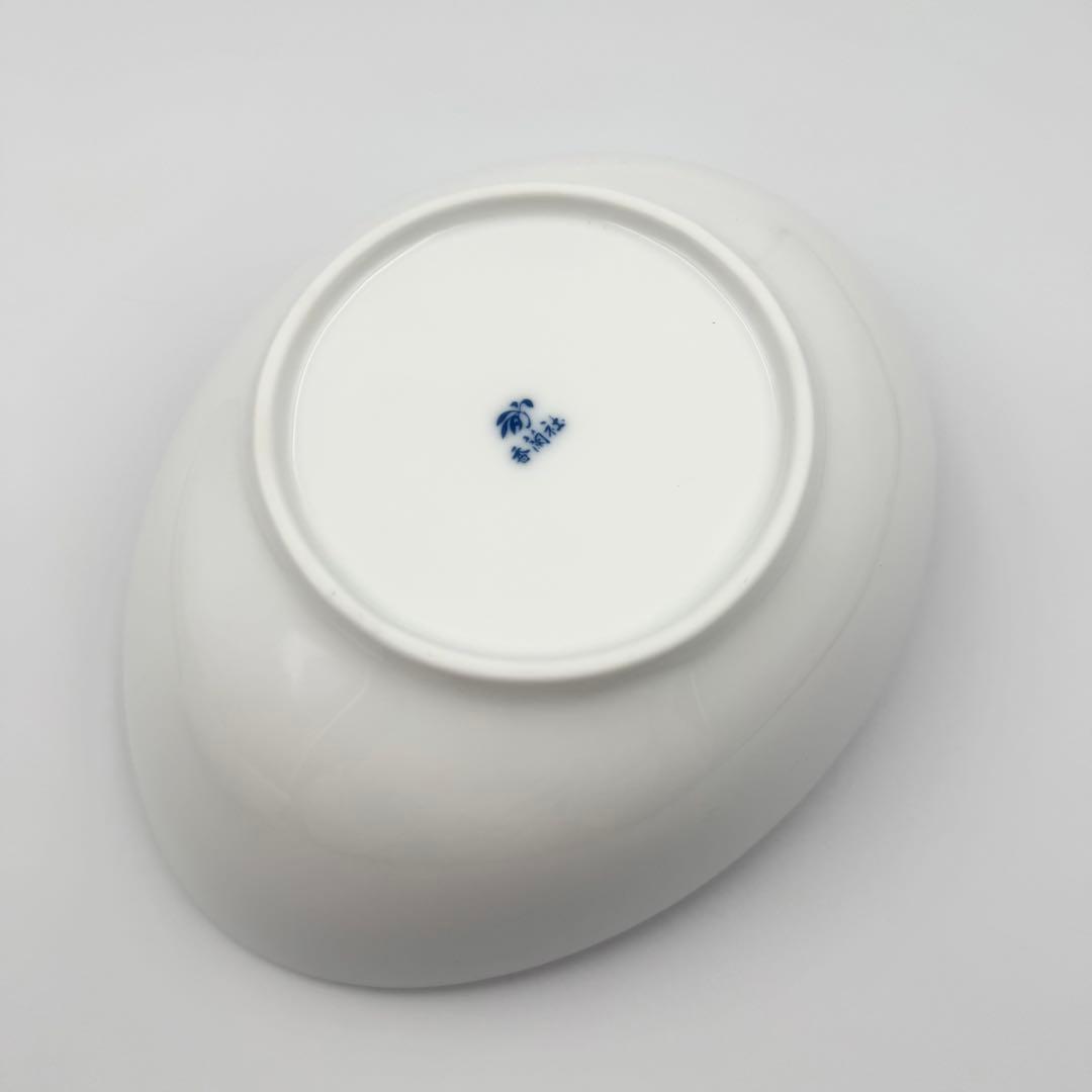 【レア】未使用品　箱付き　香蘭社　胡蝶蘭　楕円　鉢　和食器　お皿