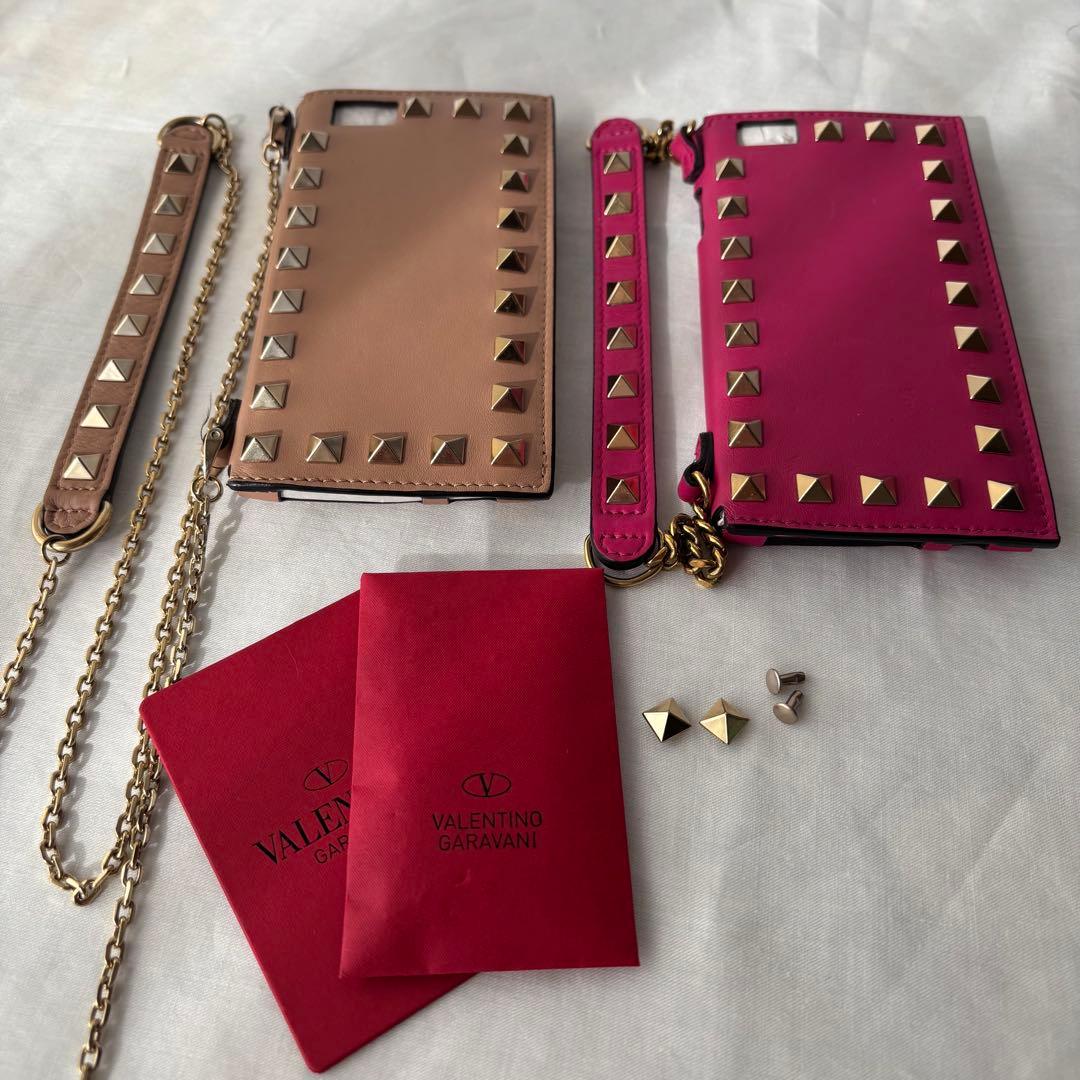 VALENTINO ロックスタッズ スマホケース パーツ　部品　交換用　リメイク