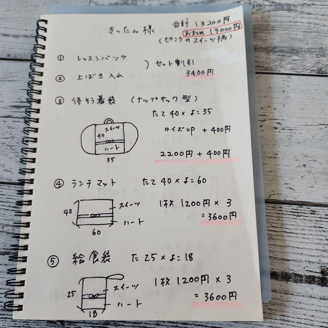 きったん様オーダー➀