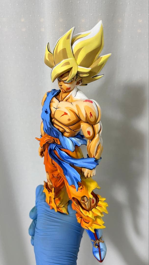 ドラゴンボールSMSPサイズ 伝説の超サイヤ人 孫悟空リペイント 二次元彩色