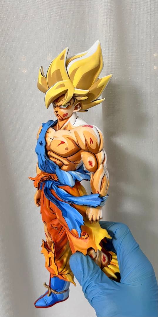 ドラゴンボールSMSPサイズ 伝説の超サイヤ人 孫悟空リペイント 二次元彩色