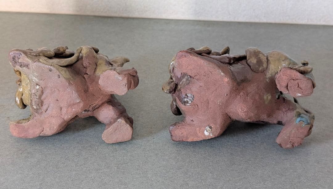 沖縄やちむん \"シーサー\"一対 手仕事品