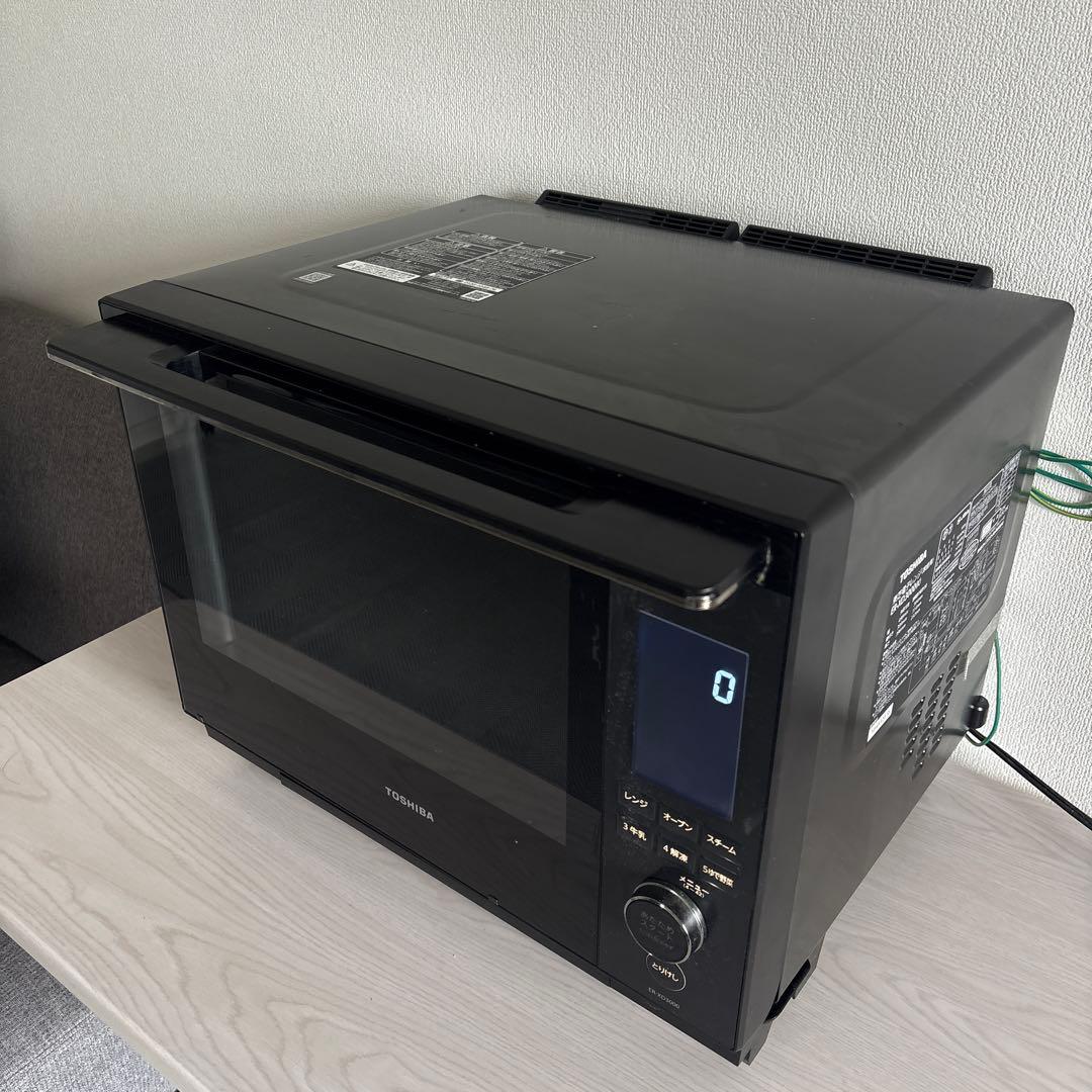 【美品】TOSHIBA ER-XD3000 石窯ドーム 30L 電子レンジ